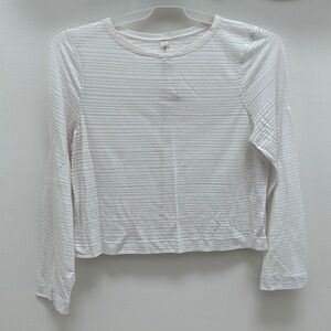 Lululemon cropped semi sheer long sleeve shirt